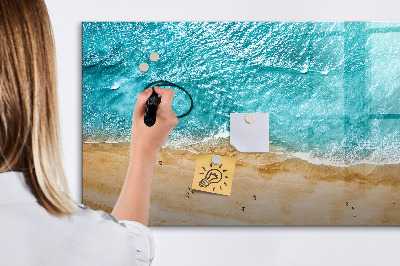 Tableau verre magnétique Les gens de la plage