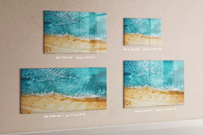 Tableau verre magnétique Les gens de la plage