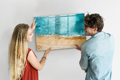 Tableau verre magnétique Les gens de la plage