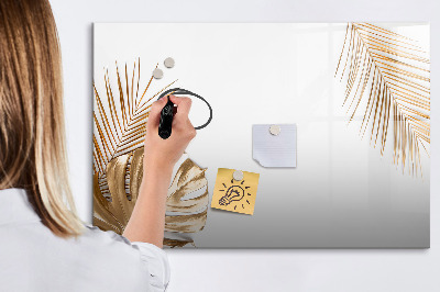 Tableau magnétique mural Feuilles tropicales