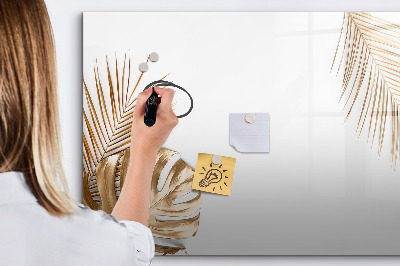 Tableau magnétique mural Feuilles tropicales