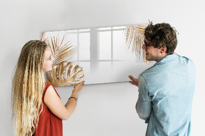 Tableau magnétique mural Feuilles tropicales