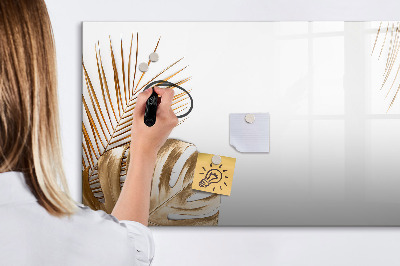 Tableau magnétique mural Feuilles tropicales