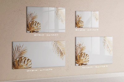 Tableau magnétique mural Feuilles tropicales