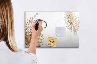 Tableau magnétique mural Feuilles tropicales