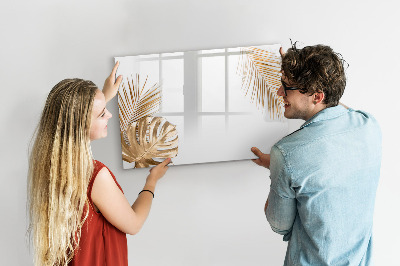 Tableau magnétique mural Feuilles tropicales