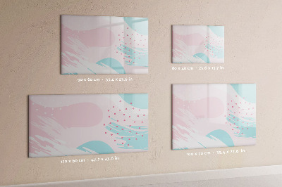 Tableau effaçable magnétique Abstraction pastel