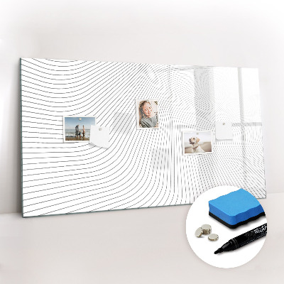 Tableau effaçable magnétique Lignes abstraites