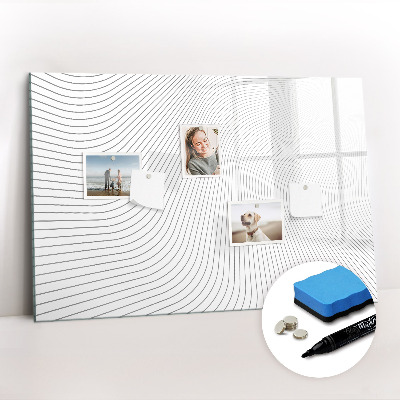 Tableau effaçable magnétique Lignes abstraites