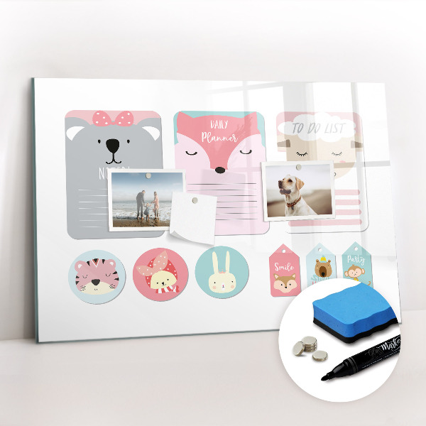 Tableau magnétique mural Marque-pages joyeux