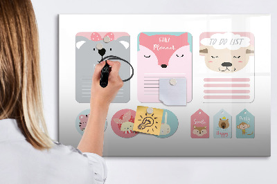 Tableau magnétique mural Marque-pages joyeux