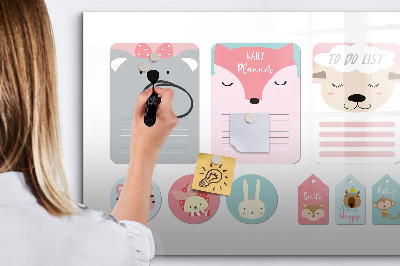 Tableau magnétique mural Marque-pages joyeux