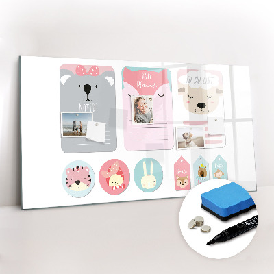 Tableau magnétique mural Marque-pages joyeux