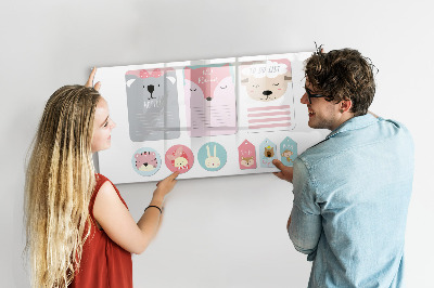 Tableau magnétique mural Marque-pages joyeux