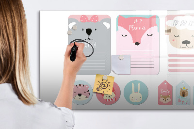 Tableau magnétique mural Marque-pages joyeux