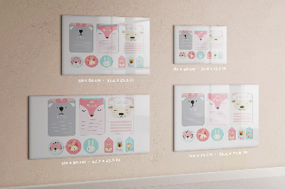 Tableau magnétique mural Marque-pages joyeux