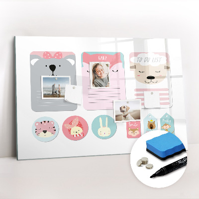Tableau magnétique mural Marque-pages joyeux