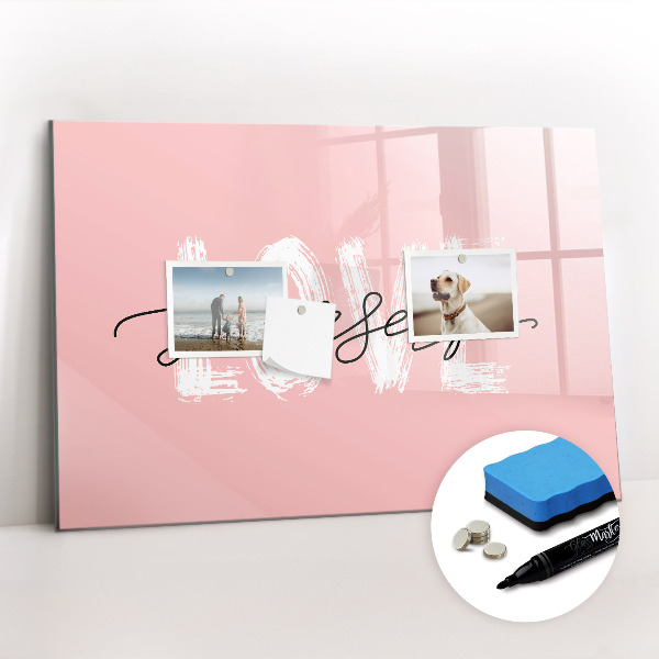 Tableau magnétique mural L'inscription aime-toi toi-même