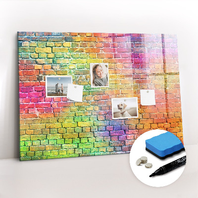 Tableau effaçable magnétique Mur peint