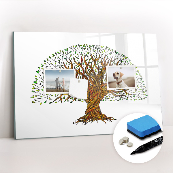 Tableau magnétique mural Racines d'arbres