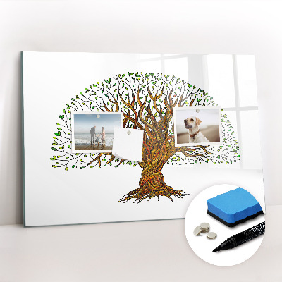 Tableau magnétique mural Racines d'arbres