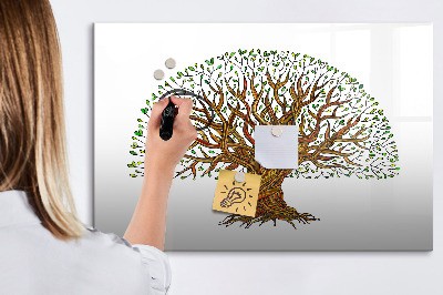 Tableau magnétique mural Racines d'arbres