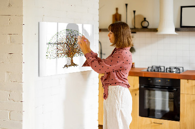 Tableau magnétique mural Racines d'arbres