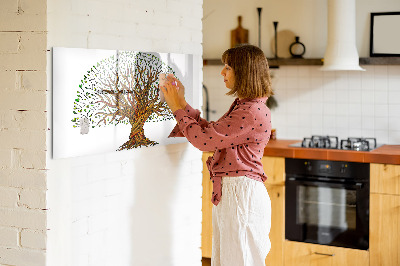 Tableau magnétique mural Racines d'arbres