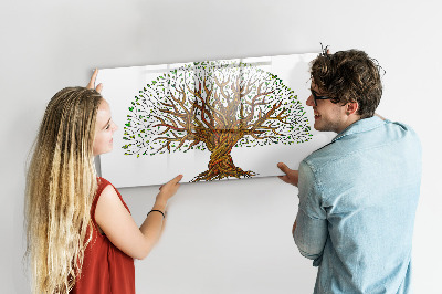 Tableau magnétique mural Racines d'arbres
