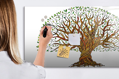 Tableau magnétique mural Racines d'arbres