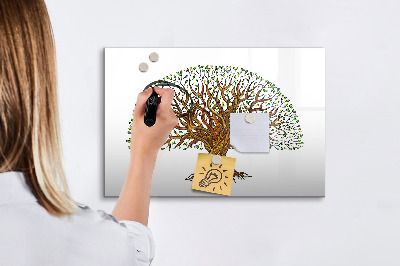 Tableau magnétique mural Racines d'arbres