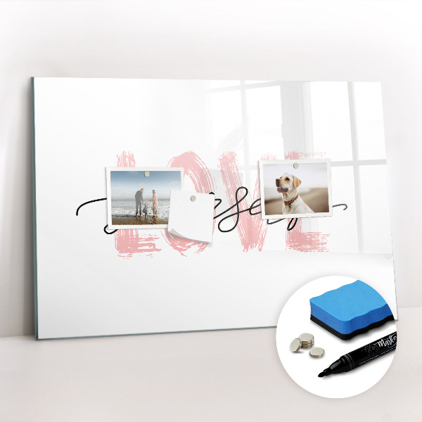 Tableau effaçable magnétique L'inscription aime-toi toi-même