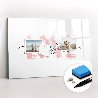 Tableau effaçable magnétique L'inscription aime-toi toi-même