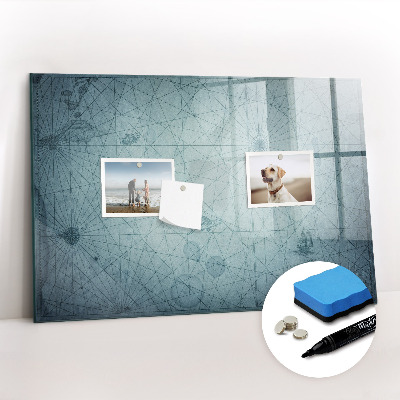 Tableau magnétique mural Carte ancienne