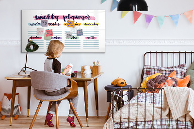 Tableau effaçable magnétique Agenda manuscrit