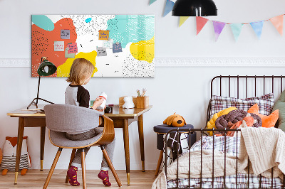 Tableau verre magnétique Abstraction pop