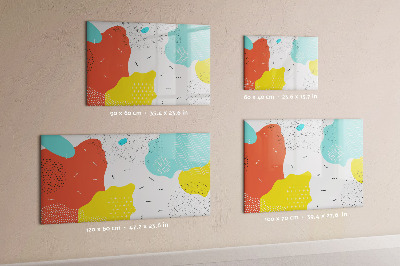 Tableau verre magnétique Abstraction pop