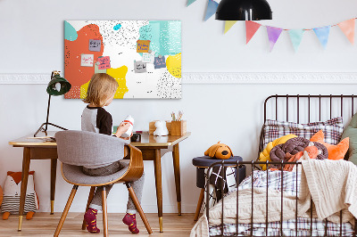 Tableau verre magnétique Abstraction pop