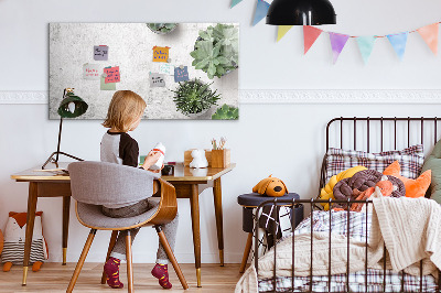 Tableau magnétique mural Plantes ornementales