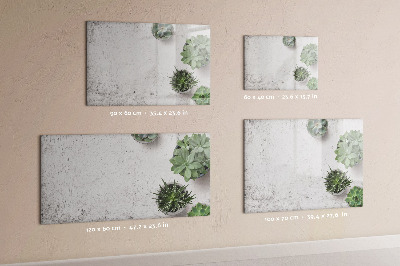 Tableau magnétique mural Plantes ornementales