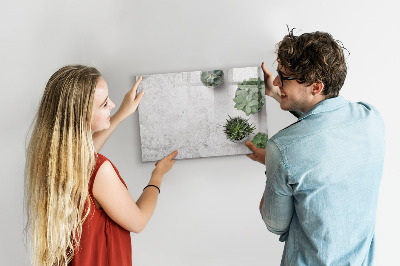 Tableau magnétique mural Plantes ornementales