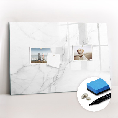 Tableau effaçable magnétique Marbre décoratif