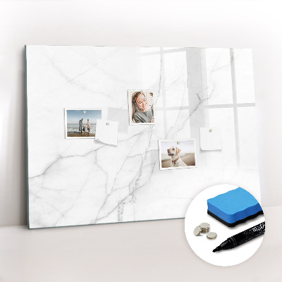 Tableau effaçable magnétique Marbre décoratif
