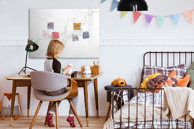 Tableau effaçable magnétique Marbre décoratif