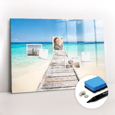 Tableau effaçable magnétique Île tropicale