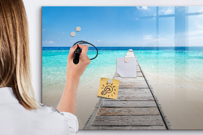 Tableau effaçable magnétique Île tropicale