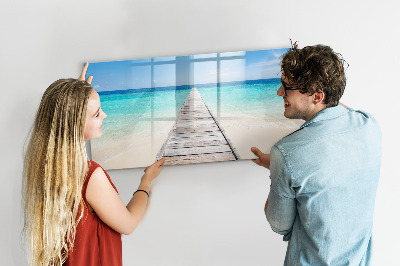 Tableau effaçable magnétique Île tropicale