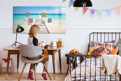 Tableau effaçable magnétique Île tropicale