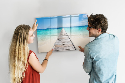 Tableau effaçable magnétique Île tropicale