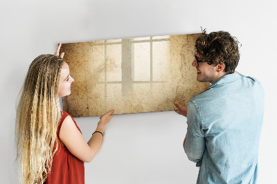 Tableau effaçable magnétique Carte du vieux monde